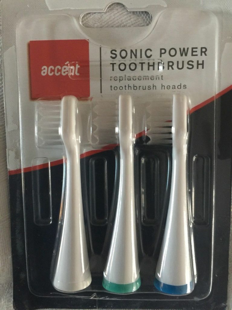 3 x 3pk ACCENT SONIC POWER REPLACEMENT TOOTHBRUSH HEADS.