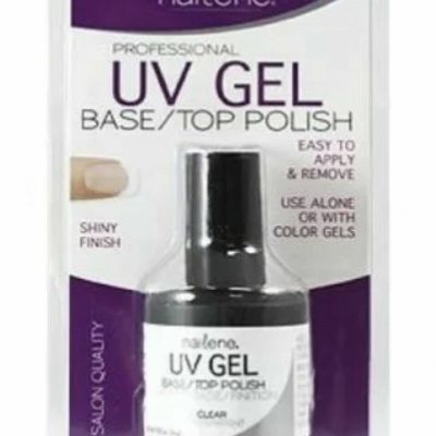 UV Gel Nailene Base Coat / Top Coat Polish Clear Easy Apply New Salon Quality