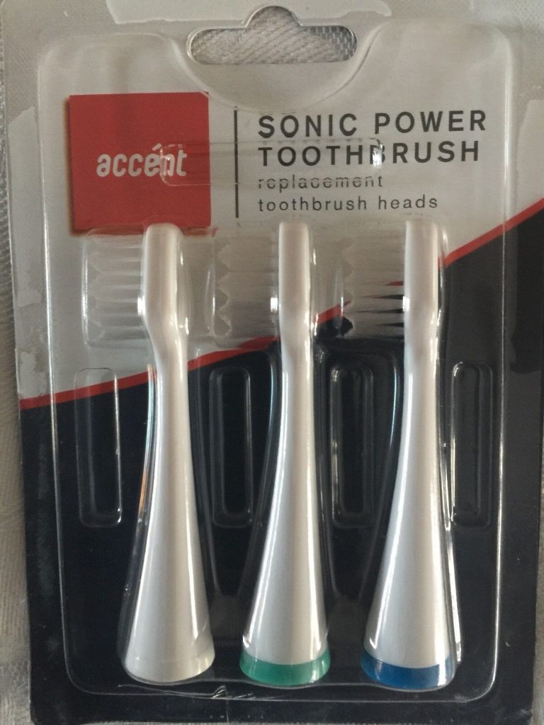 2 x 3pk ACCENT SONIC POWER REPLACEMENT TOOTHBRUSH HEADS.