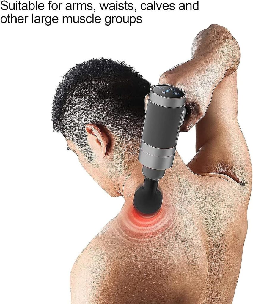 MILCEA Massage Gun Deep Tissue Muscle Massager with 5 Speeds and 4 Heads