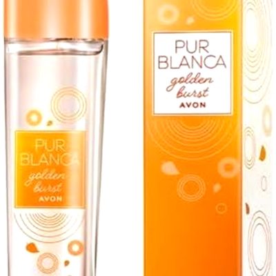 AVON PUR BLANCA GOLDEN BURST**50ml EDT NEW IN BOX**FREE P&P