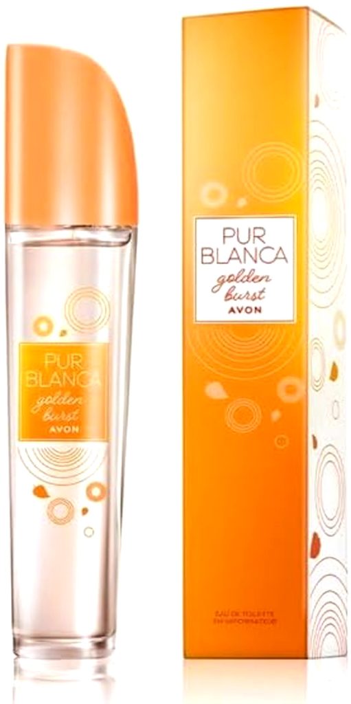 AVON PUR BLANCA GOLDEN BURST**50ml EDT NEW IN BOX**FREE P&P