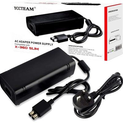 YCCTEAM For X-360 Slim Power Supply Brick, AC Adapter Replacement Kit (E23)