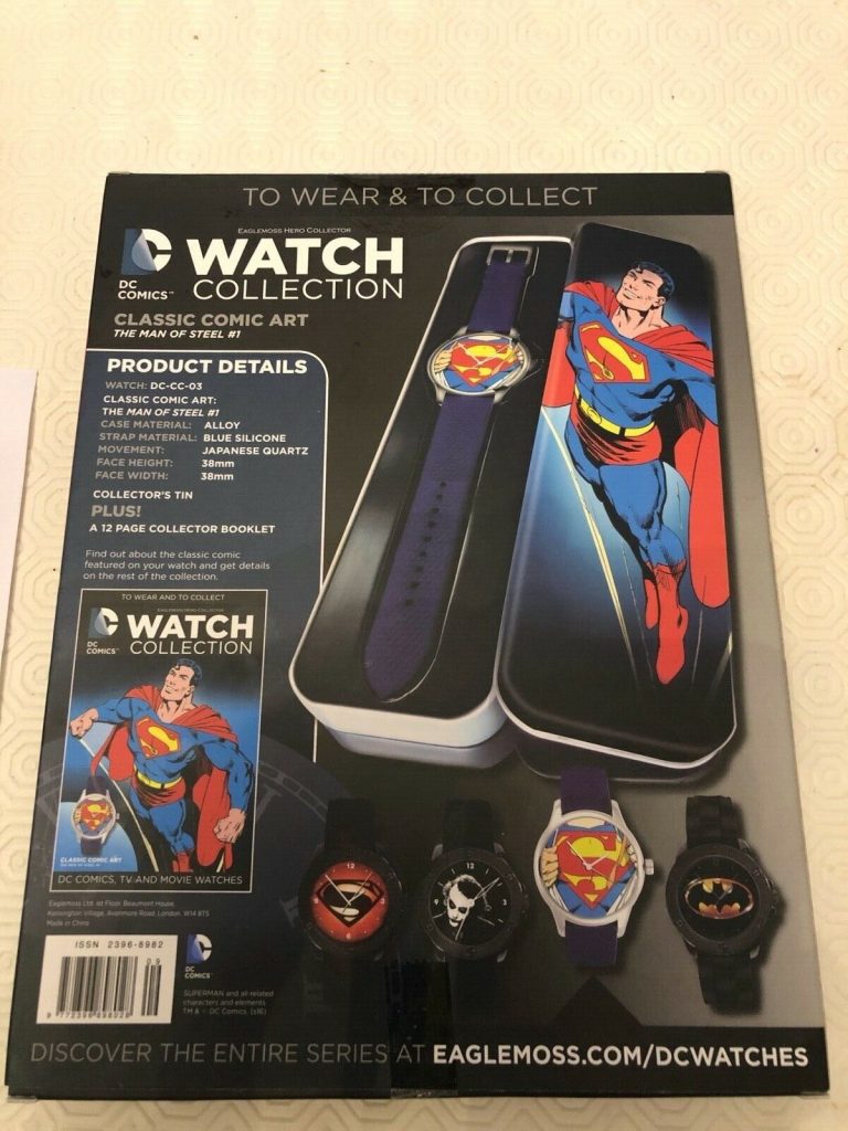 Superman Man of Steel Watch (DC Comics) -Classic Comic Art Series