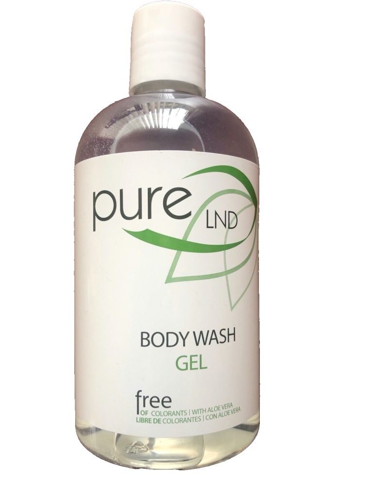 3 x PURE LND body wash gel 500ml free of colourants with aloe vera