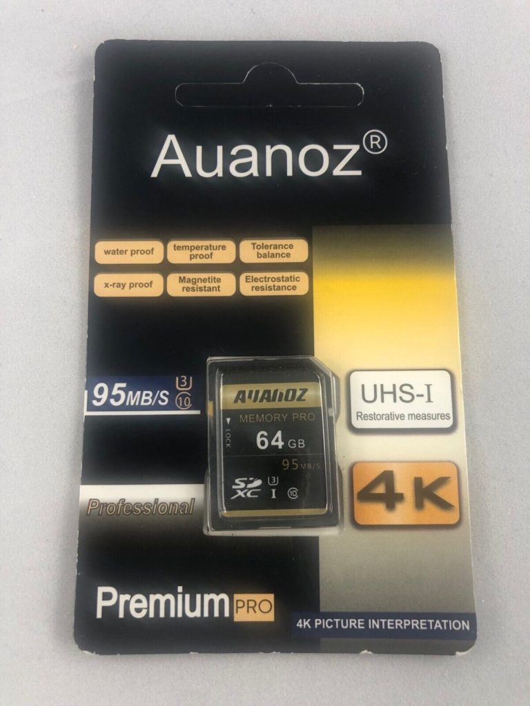 auanoz 64gb sd card 4K UHS-I premium pro