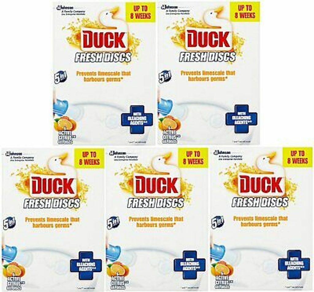 5 X 36ML Duck Fresh 6 Gel Discs