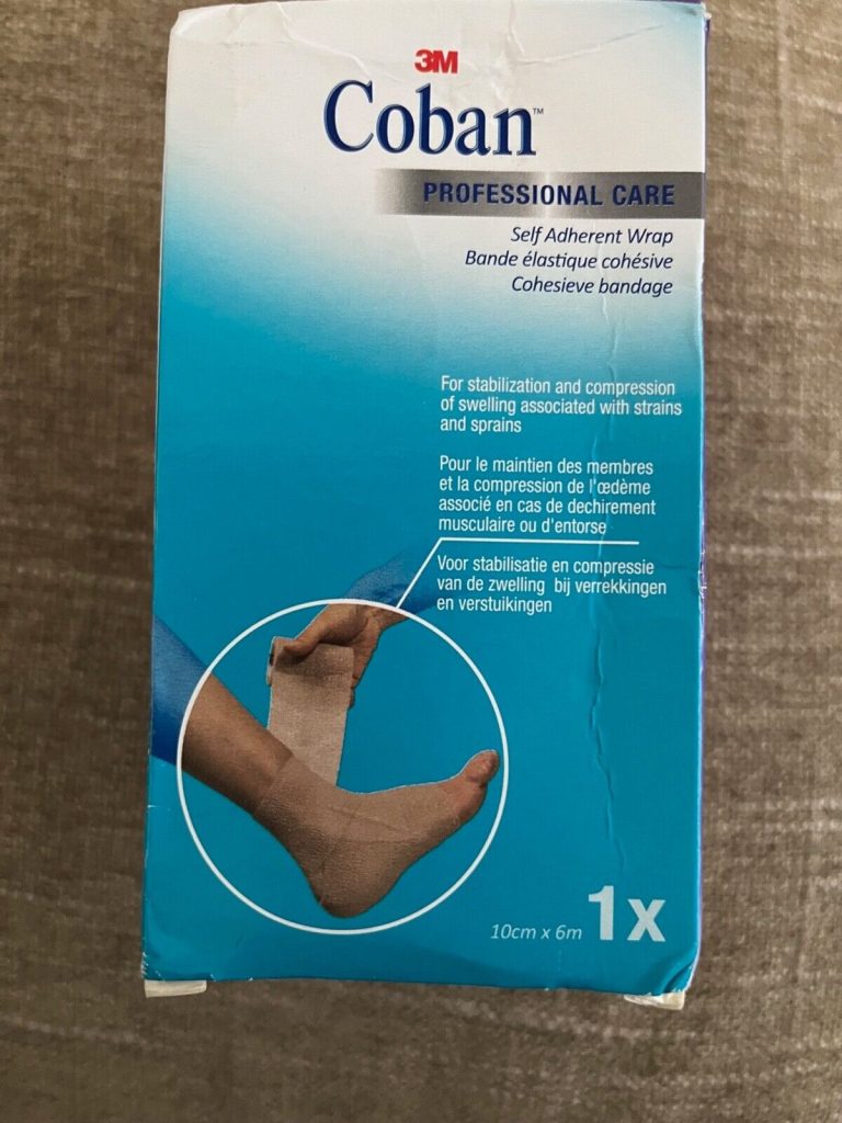 2x Coban Self Adhesive Cohesive Sports Bandage Wrap To Secure Dressing 10cm x 6m