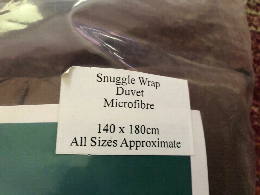 DOWNLAND SNUGGLE WRAP MICROFIBRE DUVET TURNS INTO A CUSHION