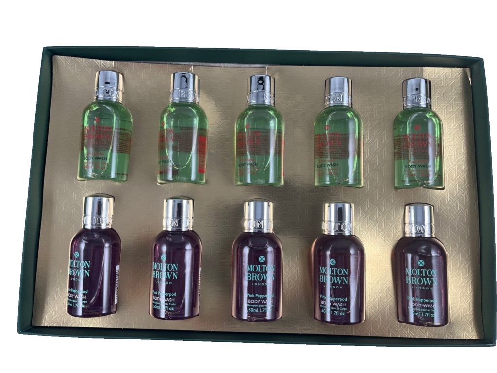 Molton Brown Gift Set - 10 X 50ml Body wash pink peppered and Eucalyptus