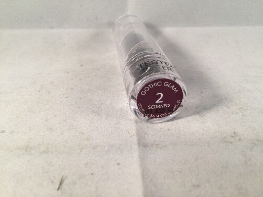 2 X Lasting Colour Lipstick by Collection Cosmetics 2 SCORNED GOTHIC GLAM